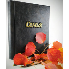 Семья кожаный альбом под наклейку