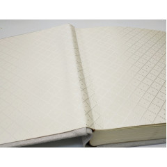 Орнамент-белый кожаный альбом под наклейку