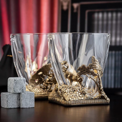Набор из 2-х бокалов для ВИСКИ ручная работа Охота на оленя 1200102