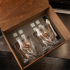 Набор бокалов для виски подарочный "Скорпион"  в деревянной коробке с костерами GP-10059210\/3