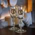 Набор бокалов для вина/шампанского "Дева" в деревянной шкатулке