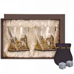 Набор из 2-х бокалов для ВИСКИ ручная работа Охота на оленя 1200102