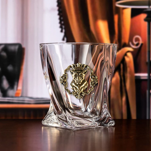 Набор бокалов для виски подарочный "Лев и львица Царские" GP-10059433
