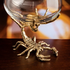 Набор 4 бокала для коньяка "Скорпион", в подарочной упаковке (ключница). 13000329