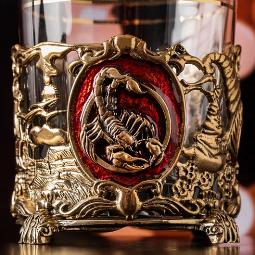Бокал для виски Скорпион (авторская работа) в подарочной коробке GP-13000144