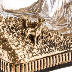 Бокал для ВИСКИ ручная работа охота на оленя в подарочной упаковке 1200100