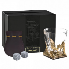 Бокал для ВИСКИ ручная работа охота на оленя в подарочной упаковке 1200100