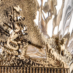 Бокал для ВИСКИ ручная работа охота на оленя в подарочной упаковке 1200100