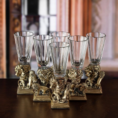 Набор "Лев": лафитники 6 шт. в деревянной шкатулке GP-1056611