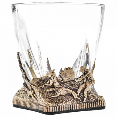 Набор из 2-х бокалов для виски ручная работа Охота на кабана в подарочной упаковке 10059617