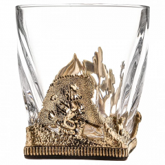Набор из 4-х бокалов для виски ручная работа Охота на оленя 1200104