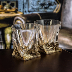 Набор из 2-х бокалов для виски ручная работа Охота на кабана в подарочной упаковке 10059617