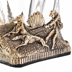 Набор из 2-х бокалов для виски ручная работа Охота на кабана в подарочной упаковке 10059617