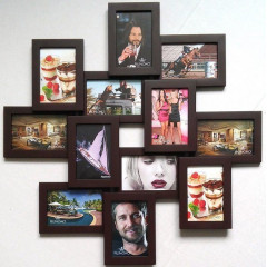 Memories Standart деревянная коричневая мультирамка