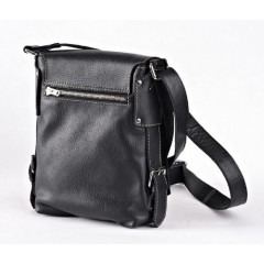 099-08-01 Сумка мужская кожаная Casual чёрный