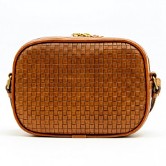 115-08-56 Сумка женская кожаная Capri орех