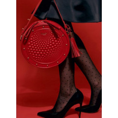 115-08-50/2 Сумка женская кожаная Bubbles красный