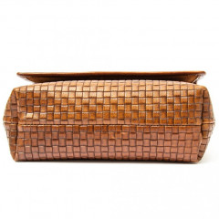 115-07-56 Сумка женская кожаная Modena орех