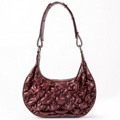 115-08-22/1 Сумка женская кожаная Voar вишня