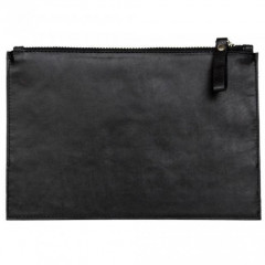 048-07-67/1 Косметичка женская кожаная Саванна чёрная