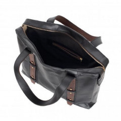 116-07-01 Сумка мужская кожаная стиль чёрный