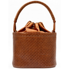 123-08-56 кожаная сумка женская «Verona». Цвет орех