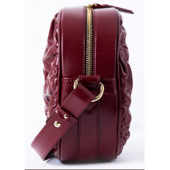 115-08-23/1 Сумка женская кожаная Voar Small вишнёва