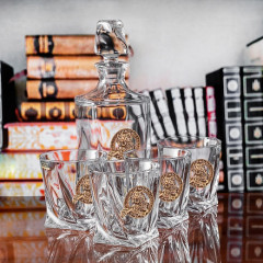 Набор для крепких напитков Тигр  ( штоф + 4 бокала ) GP-10057297