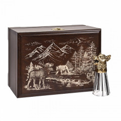 Стопка-перевертыш "Кабан"(лафитник) в деревянной шкатулке GP-10056349