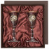Набор бокалов для вина/шампанского ( 2 шт.) с накладкой "Водолей" в подарочной коробке