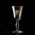 Набор бокалов для вина/шампанского ( 2 шт.) с накладкой "Овен" в деревянной шкатулке с гравировкой