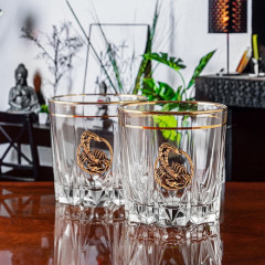 Набор бокалов для виски/ подарочный набор бокалов Скорпион ( 2 шт) в подарочной коробке / подарок мужчине