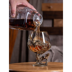 Бокал для коньяка 420 мл Тигр Royal в подарочной коробке 10059289