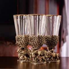 Набор из 3-х Лафитников Кабан/Лось/Медведь в подарочной коробке GP-200001