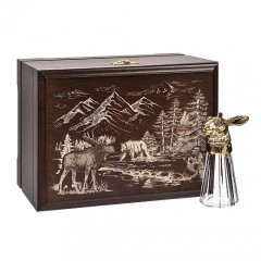 Стопка-перевертыш "Заяц"(лафитник) в деревянной шкатулке GP-10056353