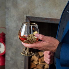 Бокал для коньяка Охота на Лося 420 мл в подарочной коробке 10059175