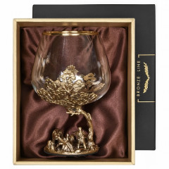 Бокал для коньяка Охота на Медведя 420 мл в подарочной коробке 10059165