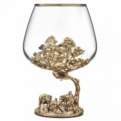 Бокал для коньяка Охота на Медведя 420 мл в подарочной коробке 10059165