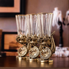 Набор из 3-х Лафитников Удача (Рог изобилия) в подарочной коробке GP-200005