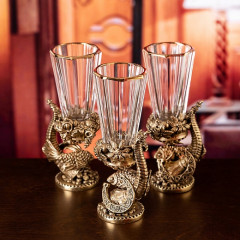 Набор из 3-х Лафитников Удача (Рог изобилия) в подарочной коробке GP-200005