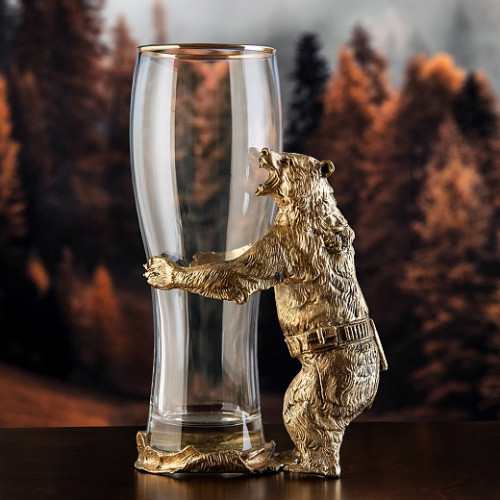 Бокал для пива  «Медведь » в картонной коробке