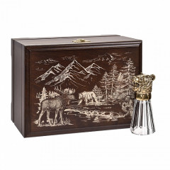 Стопка-перевертыш "Медведь"(лафитник) в деревянной шкатулке GP-10056350
