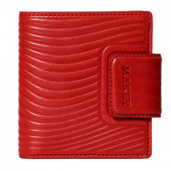 142-08-54/2 кошелёк женский кожаный «Waves». Цвет красный