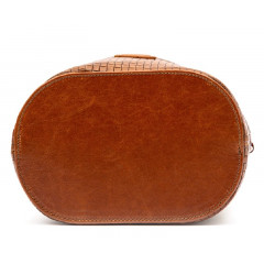 123-08-56 кожаная сумка женская «Verona». Цвет орех