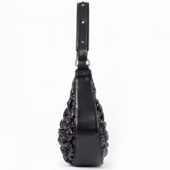 115-08-22 Сумка женская кожаная Voar чёрный