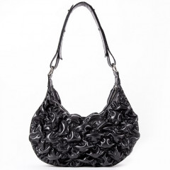 115-08-22 Сумка женская кожаная Voar чёрный