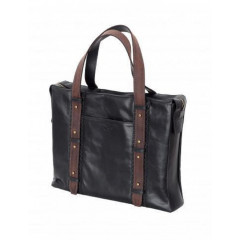 116-07-01 Сумка мужская кожаная стиль чёрный