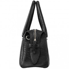 119-08-51 Сумка женская кожаная ROYAL SACVOYAGE чёрная