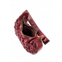 115-08-22/1 Сумка женская кожаная Voar вишня