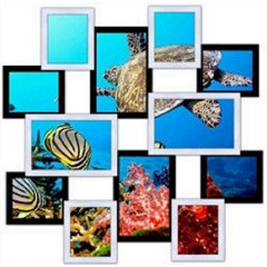 Memories MAX-4 чёрно-белая деревянная мультирамка